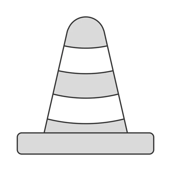 Иконка конструкции или дорожного конуса — стоковый вектор