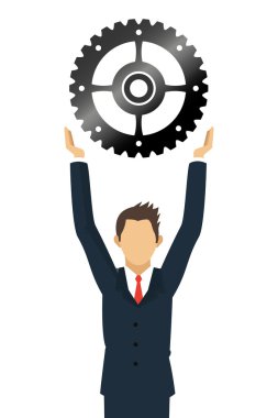 Vites simgesine sahip iş adamı