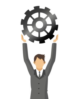 Vites simgesine sahip iş adamı