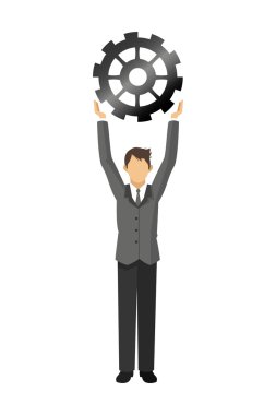 Vites simgesine sahip iş adamı