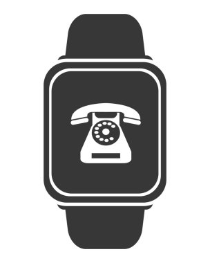 akıllı telefon simgesini saatle