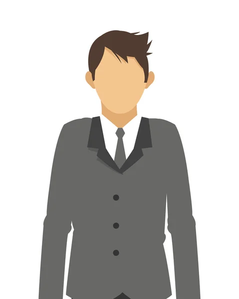 Businessman standing icon — Stock Vector