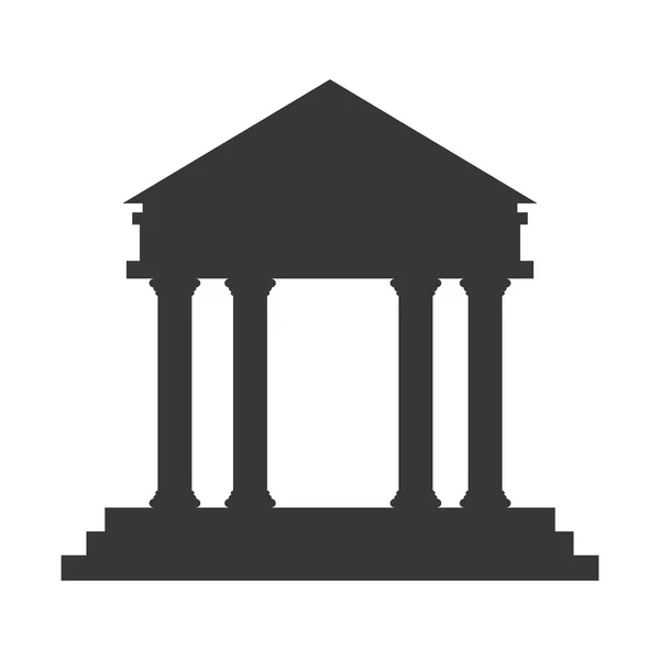 Ancient greek building icon — Stock Vector