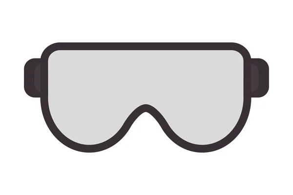 Icono de gafas de seguridad — Vector de stock