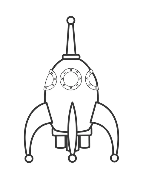 Icône de fusée jouet — Image vectorielle