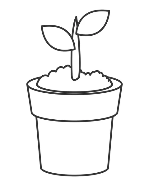 Sprout trädikon — Stock vektor