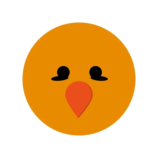 Cute bird cartoon icon — Stock Vector