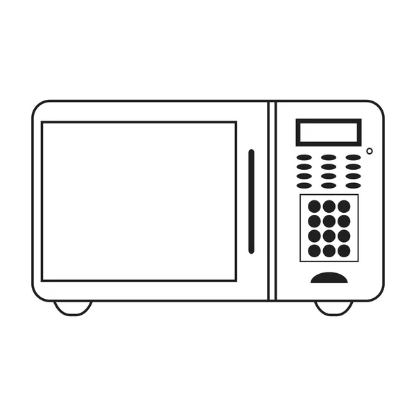 Microwave oven icon — Stock Vector