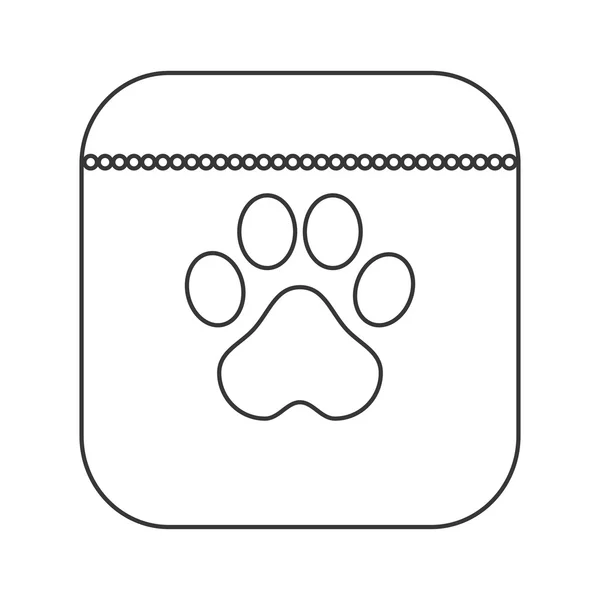 Dog food icon — Stock Vector