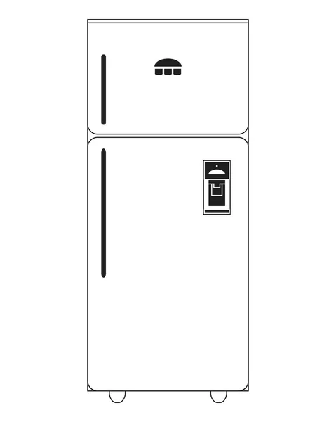単一冷蔵庫アイコン — ストックベクタ