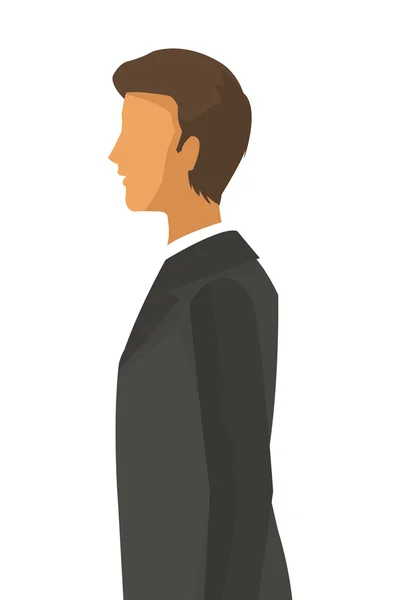 Businessman profile icon — Stock Vector