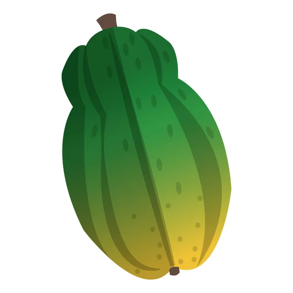 Intera icona della papaia — Vettoriale Stock