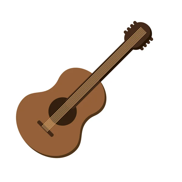 Icono de guitarra acústica — Archivo Imágenes Vectoriales