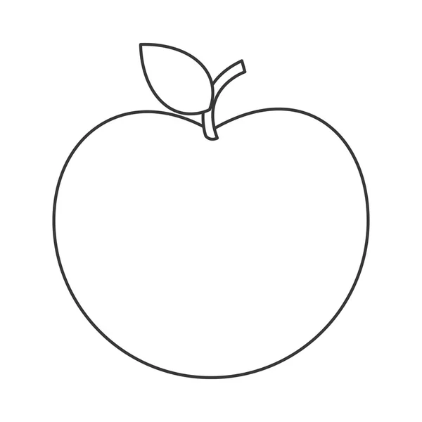 Hele apple-pictogram — Stockvector