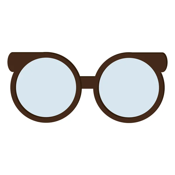 Armação redonda óculos ícone — Vetor de Stock