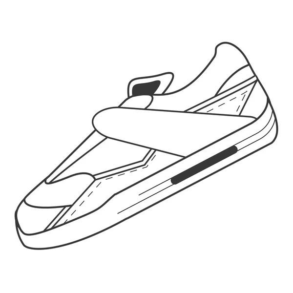 Solo icono de zapatilla — Vector de stock