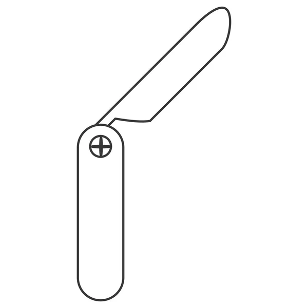 Icono de la cuchilla de afeitar barbero — Vector de stock