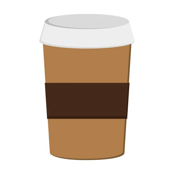 Ícone copo de café descartável — Vetor de Stock