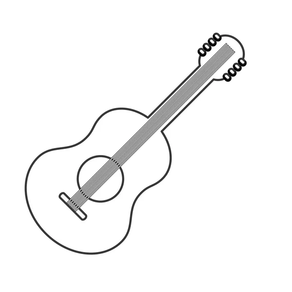 Acoustic guitar icon — Stock Vector