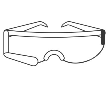 Modern gözlük simgesi