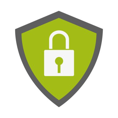 Emniyet kilit kalkan kutsal kişilerin resmi içinde