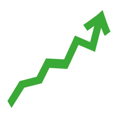 Zig zag yukarı ok simgesi