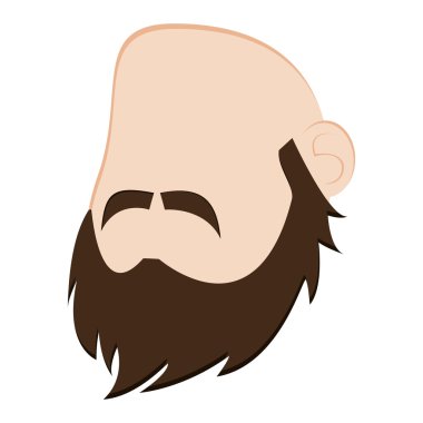 yüzü olmayan adam kafa sakal simgesiyle