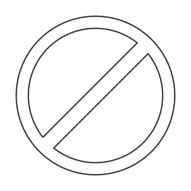 kısıtlama işareti simgesi