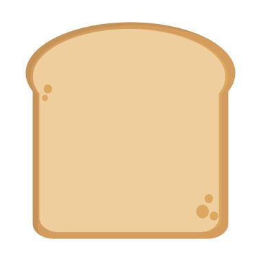 Tek ekmek slice simgesinin