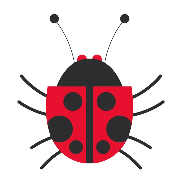 Lady bug icon — Stock vektor