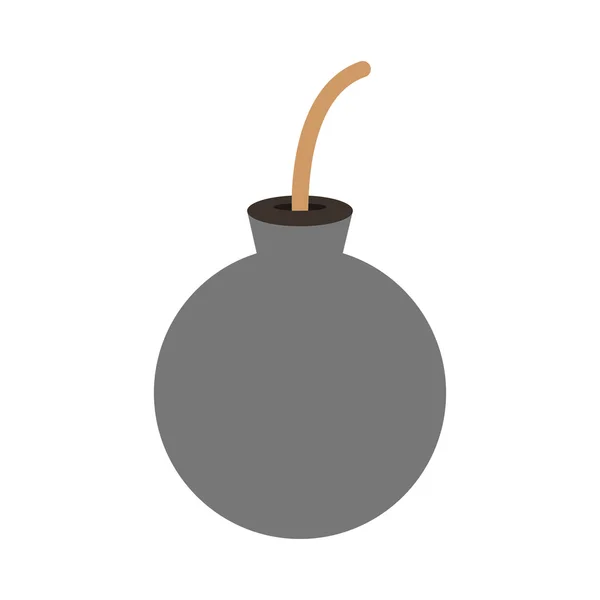 Tecknad bomb ikon — Stock vektor