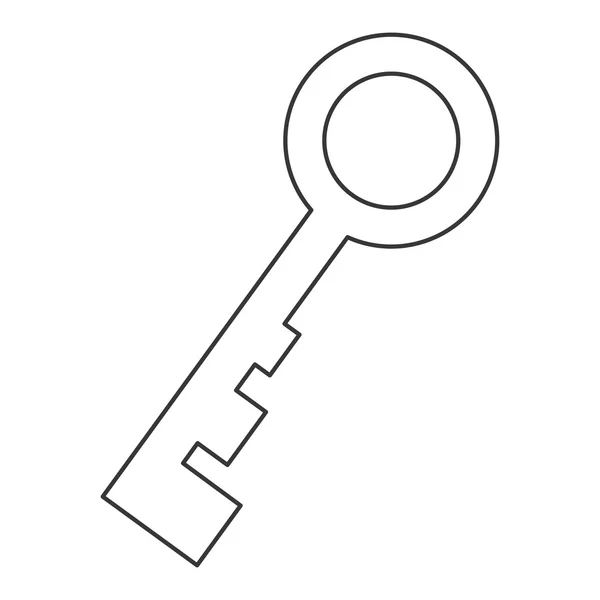 Retro key icon — стоковый вектор