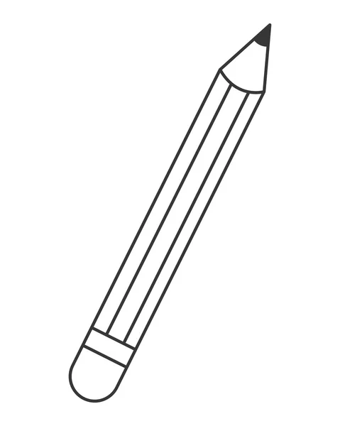 Bleistift mit Radiergummi-Symbol — Stockvektor