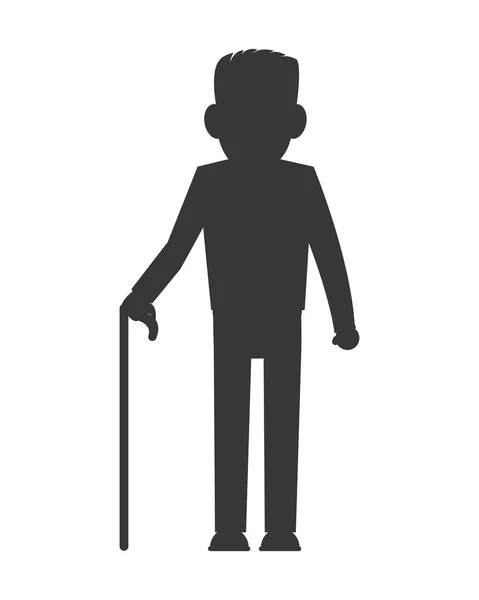 Senior homme icône — Image vectorielle