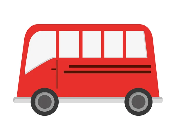 Single bus icon — Stock Vector