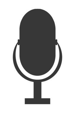 Retro Mikrofon Simgesi