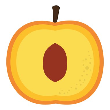 Şeftali yarım simgesi