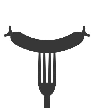 çatal sosis simgesiyle