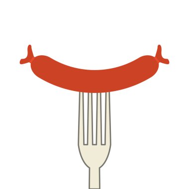 çatal sosis simgesiyle