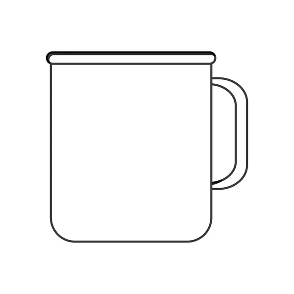 Icône de tasse unique — Image vectorielle