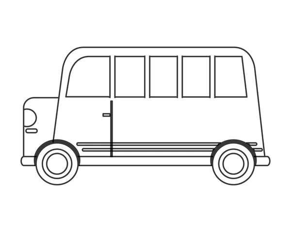 Ein-Bus-Symbol — Stockvektor