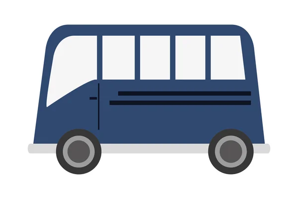 Single bus icon — Stock Vector