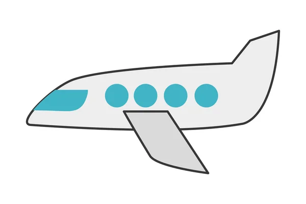 Düsenflugzeug-Ikone — Stockvektor