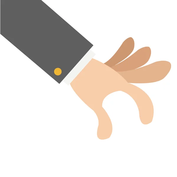 Open hand icon — Stock Vector