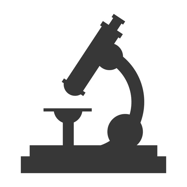 Ícone de microscópio único — Vetor de Stock