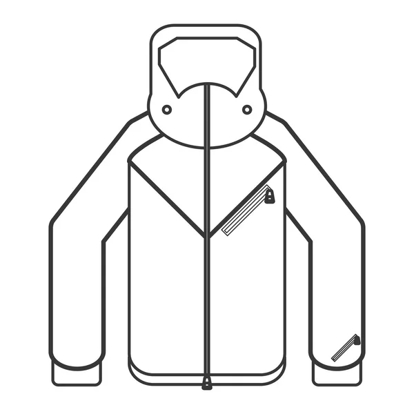 Icono de chaqueta de invierno — Vector de stock