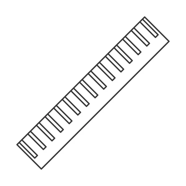 Mesurer l'icône règle — Image vectorielle