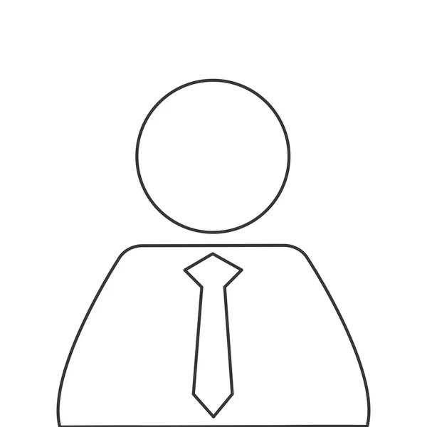 Ícone pictograma empresário — Vetor de Stock