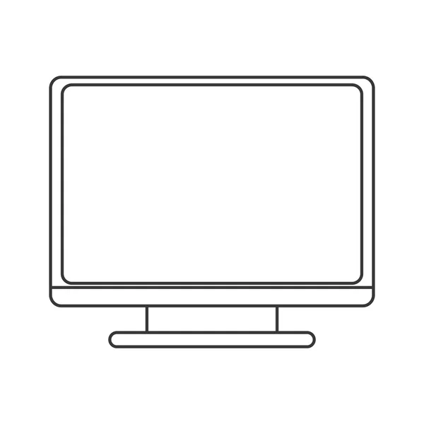 Számítógép monitor ikon — Stock Vector