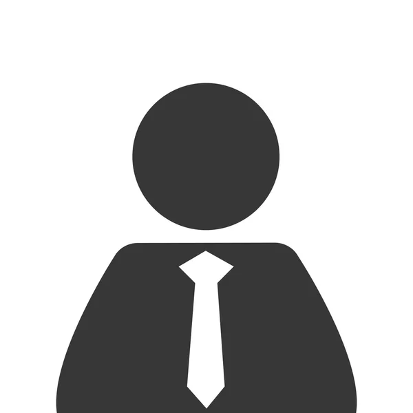 Icône pictogramme homme d'affaires — Image vectorielle